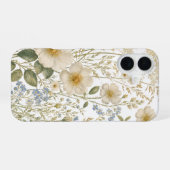 Vintage-Wildblumen-Botanikmuster iPhone 16 Hülle (Rückseite (Horizontal))