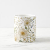 Vintage-Wildblumen-Botanikmuster Kaffeetasse (Mittel)