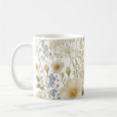 Vintage-Wildblumen-Botanikmuster Kaffeetasse (Links)