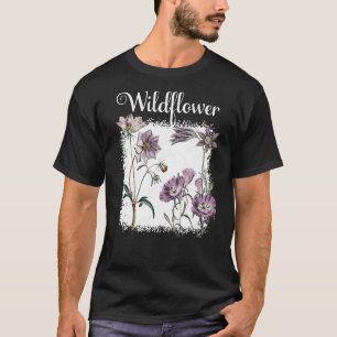 Vintage Wildblumen Botanische Blume Natur T-Shirt