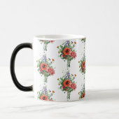 Vintage Wildblumen Botanische Kunst Verwandlungstasse (Links)