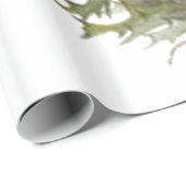 Vintage Wildblumen-Distel Geschenkpapier (Rolleneckpunkt)