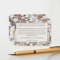 Vintage-Wildblumen-Einfassung