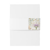 Vintage Wildblumen Einladungsbanderole (Rückseitenbeispiel)