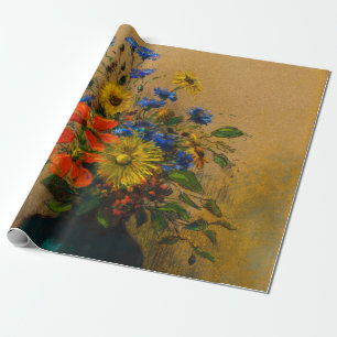 Vintage Wildblumen Geschenkpapier