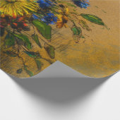 Vintage Wildblumen Geschenkpapier (Ecke)