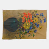 Vintage Wildblumen Geschirrtuch (Horizontal)