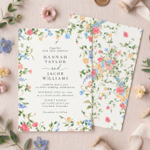 Vintage-Wildblumen-Hochzeit in zarten Pastellfarbe