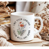 Vintage Wildblumen Inspiration Kaffeetasse