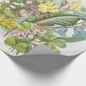 Vintage Wildblumen-Lilie des Tales mit Blumen Geschenkpapier (Ecke)