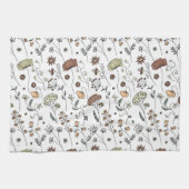 Vintage-Wildblumen-Muster Geschirrtuch (Horizontal)