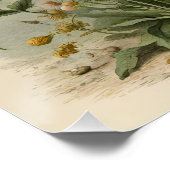 Vintage Wildblumen Poster (Ecke)
