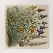 Vintage Wildblumen Puzzle (Horizontal)
