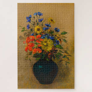 Vintage Wildblumen Puzzle