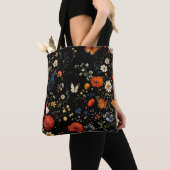 Vintage-Wildblumen-Schmetterling-Blumendesign Tasche (Von Nahem)