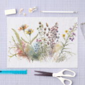 Vintage Wildblumen Seidenpapier (Handwerk)