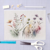 Vintage Wildblumen Seidenpapier (Handwerk)