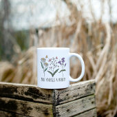 Vintage Wildblumen Selbstverständlichkeit Liebe Kaffeetasse