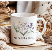 Vintage Wildblumen Selbstverständlichkeit Liebe Kaffeetasse