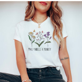 Vintage Wildblumen Selbstverständlichkeit Liebe T-Shirt
