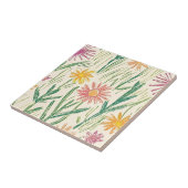 Vintage-Wildblumen-Skizze (10) Fliese (Seite)