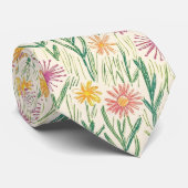 Vintage-Wildblumen-Skizze (10) Krawatte (Gerollt)