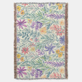 Vintage-Wildblumen-Skizze (2) Decke (Vorderseite Vertikal)