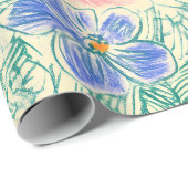 Vintage-Wildblumen-Skizze (3) Geschenkpapier (Rolleneckpunkt)