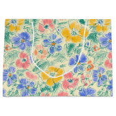 Vintage-Wildblumen-Skizze (3) Große Geschenktüte (Vorderseite)