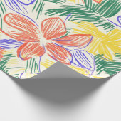 Vintage-Wildblumen-Skizze (5) Geschenkpapier (Ecke)