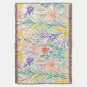 Vintage-Wildblumen-Skizze (7) Decke (Vorderseite Vertikal)