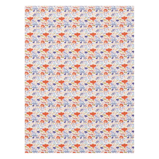 Vintage Wildblumen Tischdecke (Vorderseite)