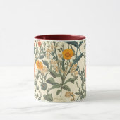 Vintage Wildblumen und Pflaumen Tasse (Zentrum)