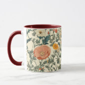 Vintage Wildblumen und Pflaumen Tasse (Links)