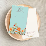 Vintage Wildblumen Visitenkarte<br><div class="desc">Hübsche Ohrring-Anzeige. Bitte beachten Sie,  dass Löcher nicht vorgestanzt,  sondern bearbeitet werden können. Holen müssen manuell mit einem kleinen Schmuckloch-Locher eingestanzt werden. Für weitere passende Marketing-Materialien kontaktieren Sie mich bitte unter maurareed.designs@gmail.com. Für weitere vorgefertigte Logos besuchen Sie logoevolution.co. Originelles Design von Maura Reed.</div>