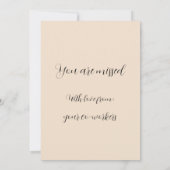 Vintage Wildblumen werden bald gut Karte (Rückseite)