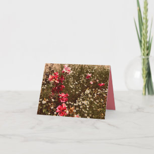 Vintage-Wildblumenkarte Karte