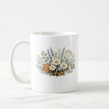 Vintage-Wildblumenstrauß-Kunstprint | Botanisch F