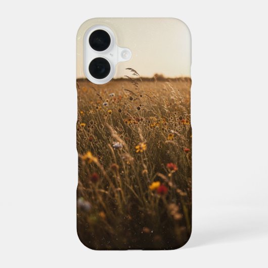 Vintage-Wildblumenwiese iPhone 16 Hülle (Rückseite)