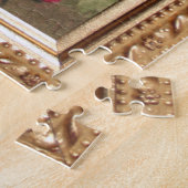 Vintage wilde Rose und rustikale Landschaft Puzzle (Seite)