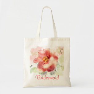 Vintage wilde Rosewatercolor-Brautjungfern-Tasche Tragetasche