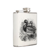 Vintage wilde Stockente duckt personalisierte Flachmann (Rechts)