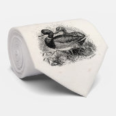 Vintage wilde Stockente duckt personalisierte Krawatte (Gerollt)