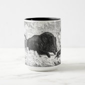 Vintage wilder Eber-Jagd Tasse (Zentrum)