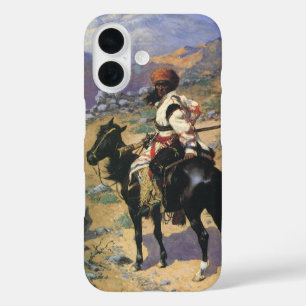 Vintage Wilder Westen, Ein Indischer Trapper von R iPhone 16 Hülle