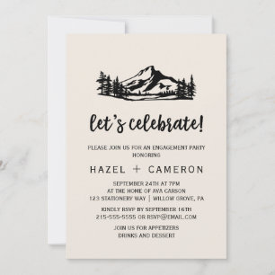 Vintage Wilderness Lasst uns feiern Einladung