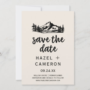 Vintage-Wilderness-Save-the-Date-Karte Save The Date