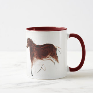 Vintage wildes Pferdehöhlen-Malerei Tasse