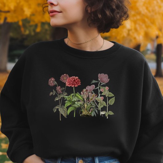 Vintage Wildfloflower Boho Gartage Pflanze Lover Sweatshirt