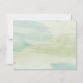 Vintage Wildflower Frame Wedding RSVP Card Einladung (Rückseite)